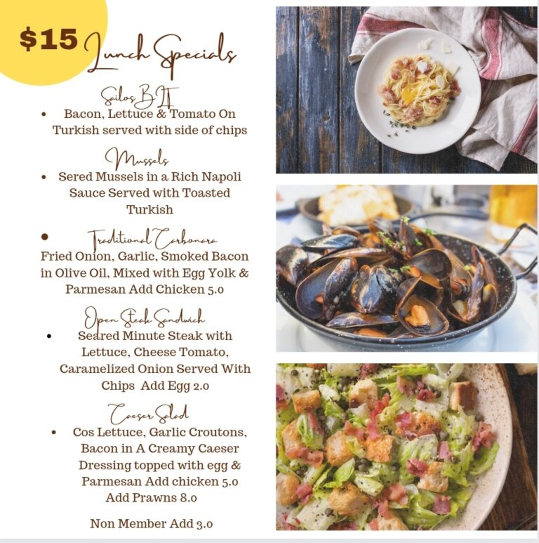 Sailo's Restaurant Taree Aquatic Club Dining on the Manning River Taree