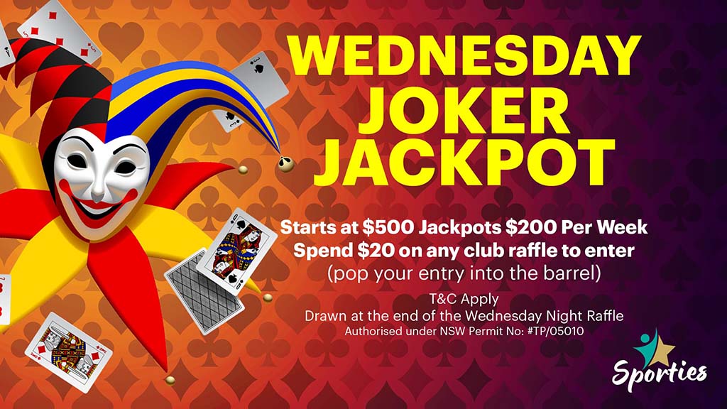Taree League Sports Club - Wednesday Jackpot Joker Draw Taree League Sports Club - Wednesday Jackpot Joker Draw